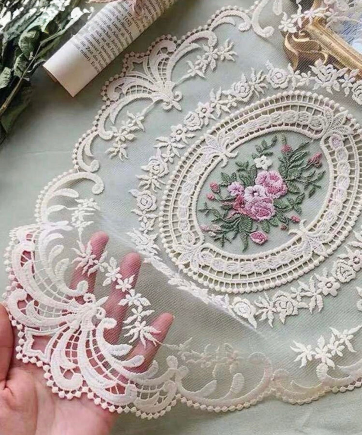 Lace Placemat for Trays