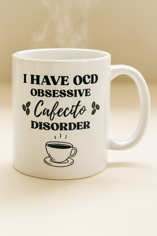 Obsessive Cafecito Disorder Mug - With a Spoon