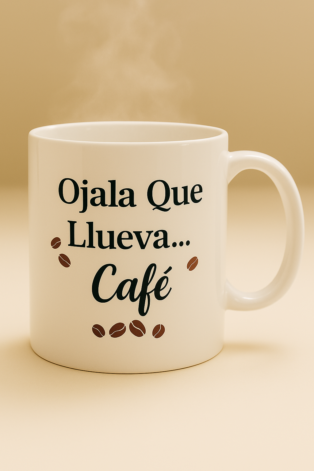 Ojala Que Llueve Café Mug - With a Spoon