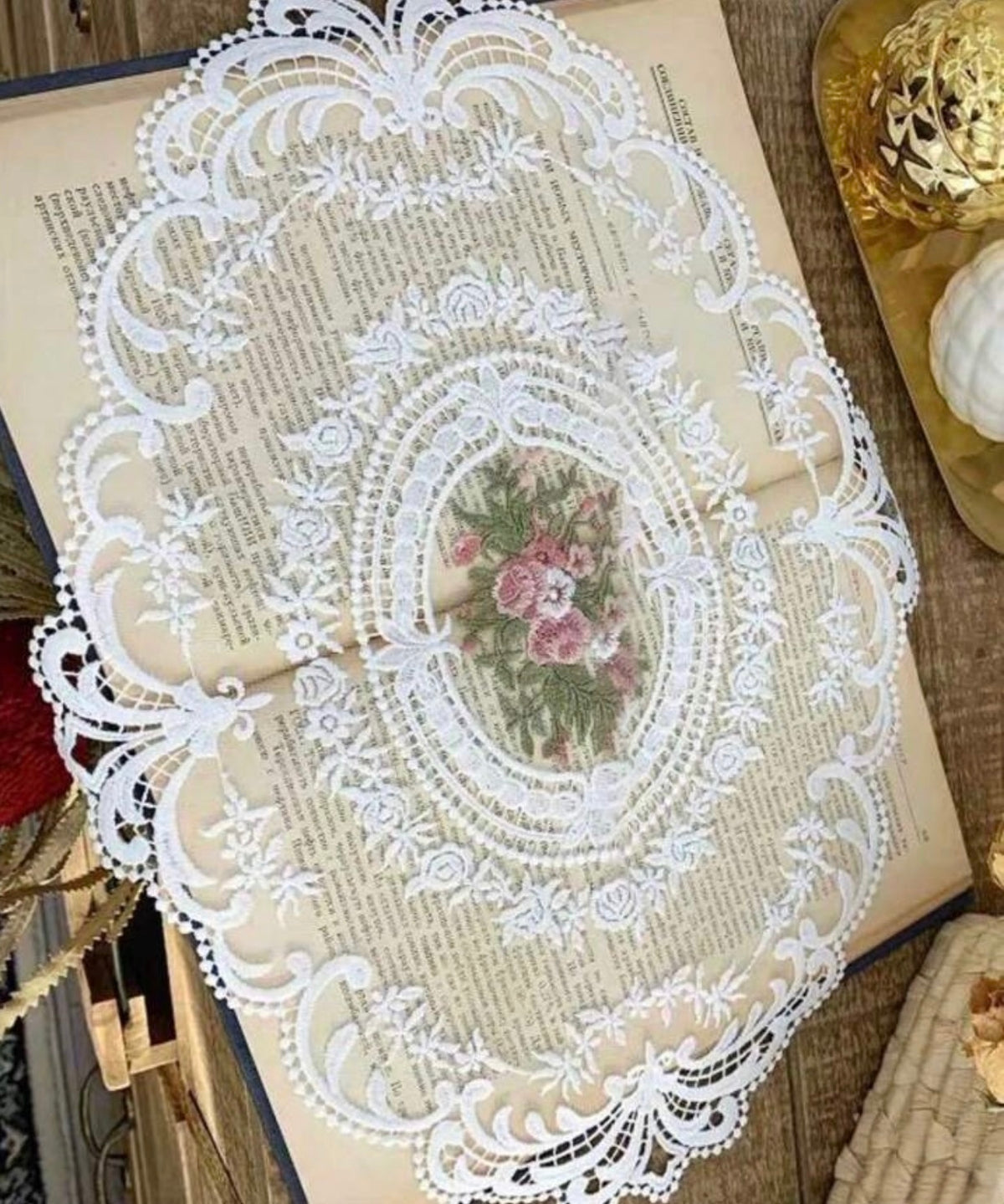 Lace Placemat for Trays