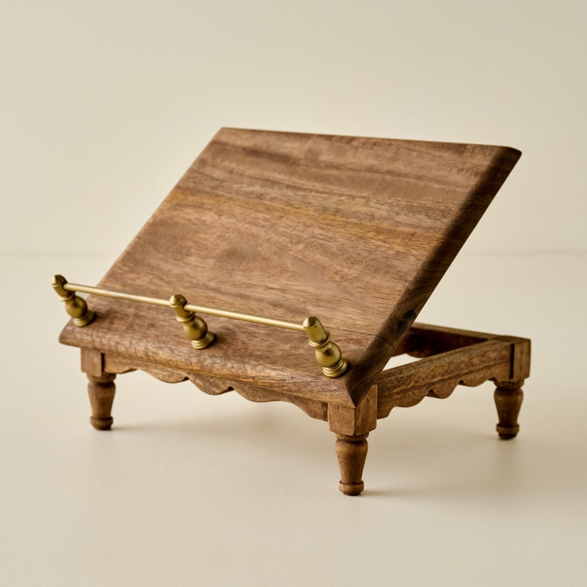 Wooden Cookbook and Riser