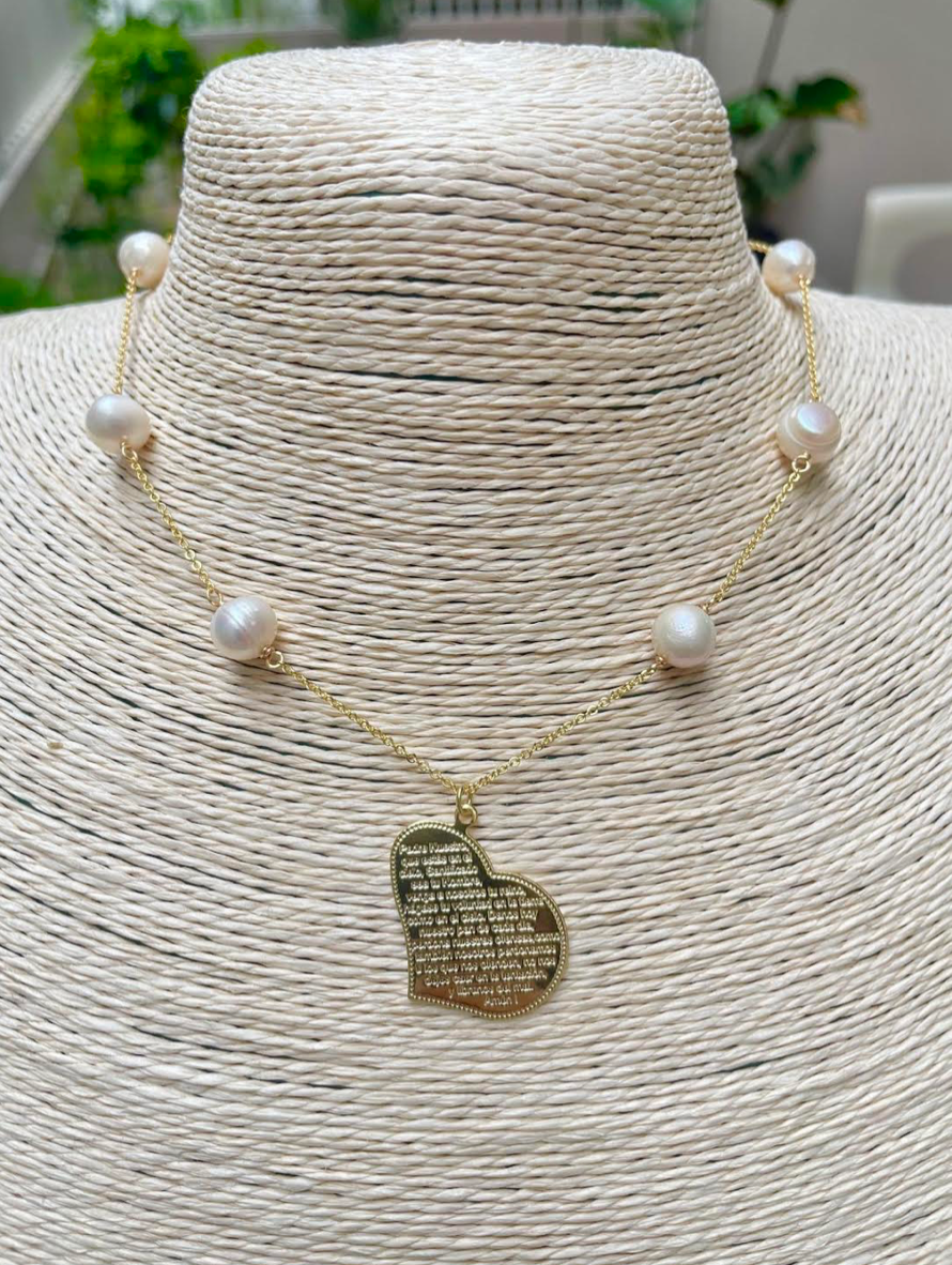 Oración Padre Nuestro Necklace