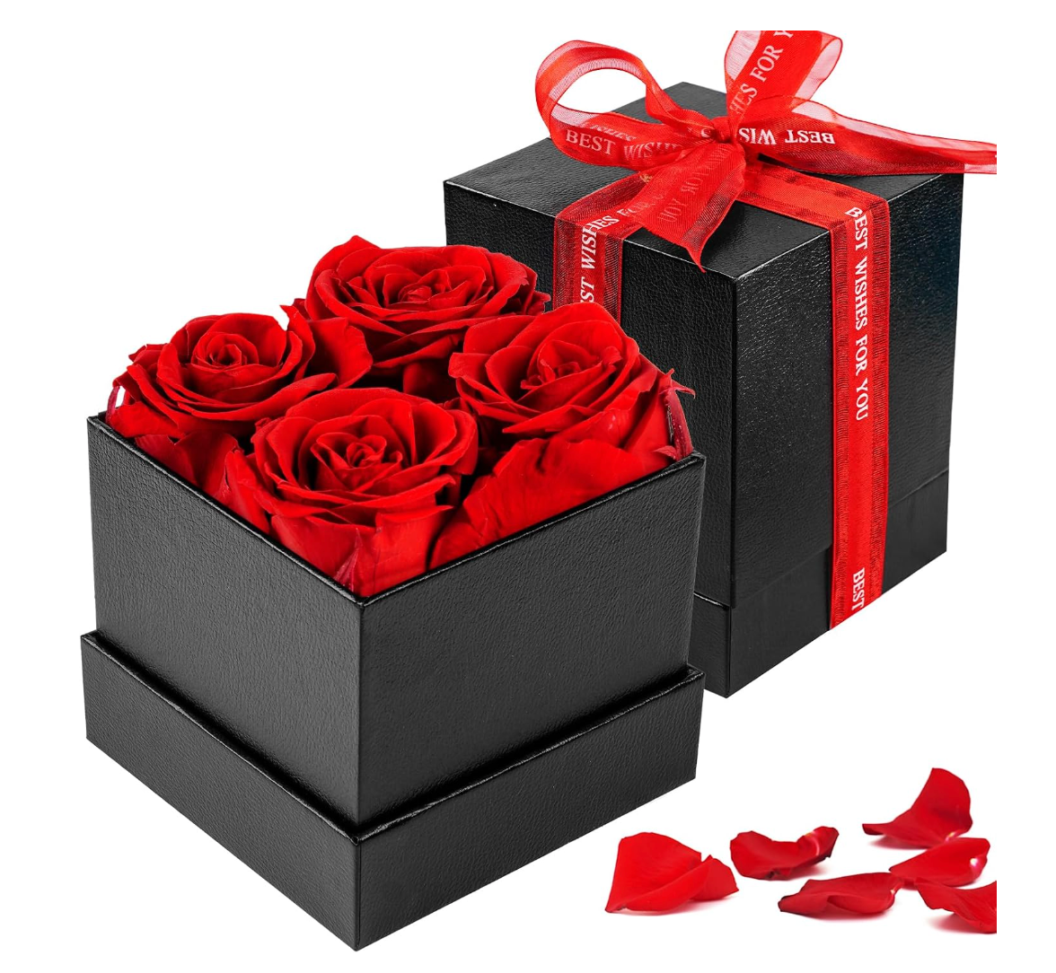 Box of 4 Eternity Roses